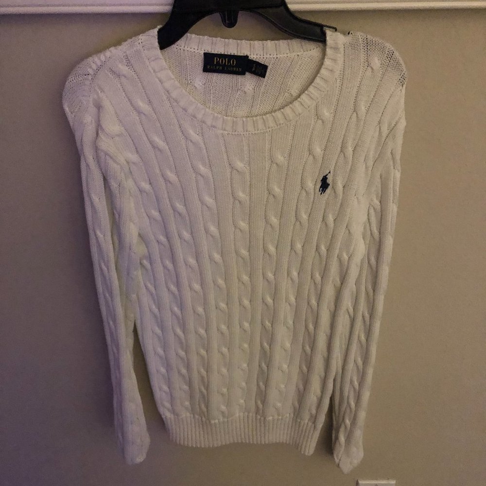 Gorgeous Ralph lauren cable knit hoodi sweater size small